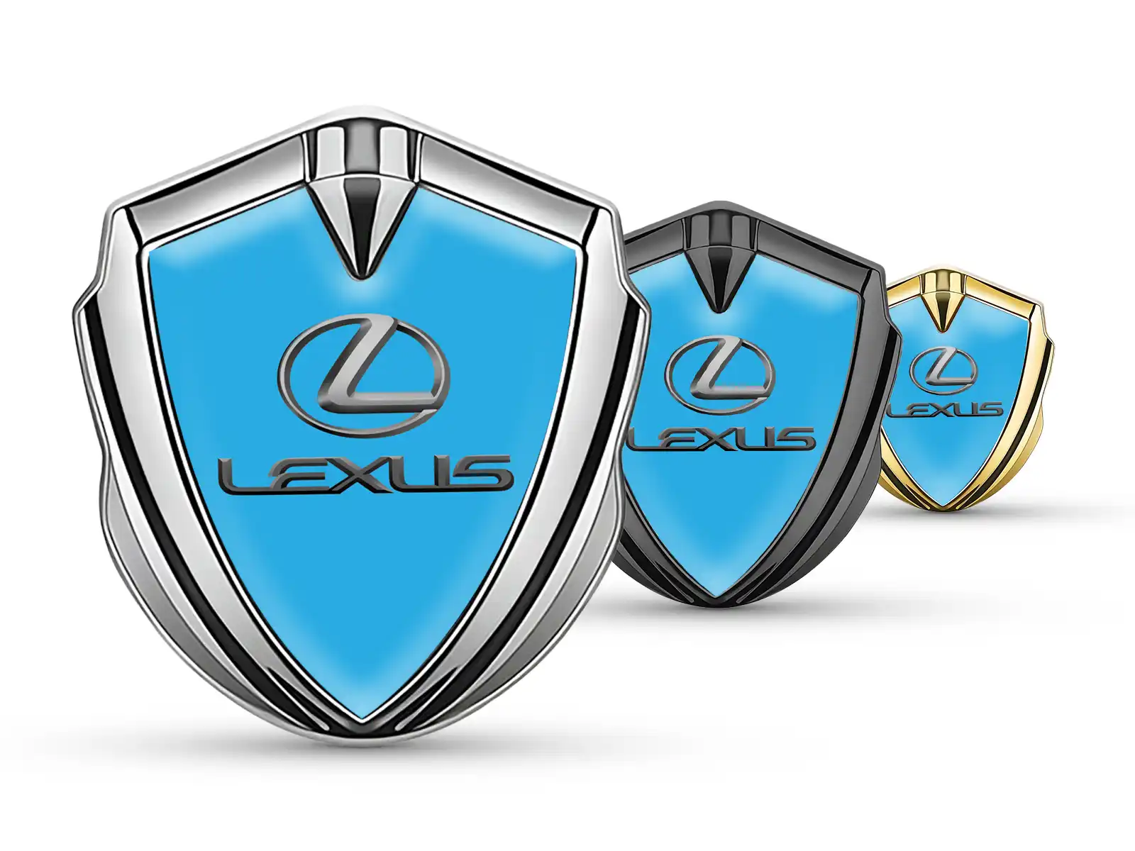 Lexus Metal Abovedado Emblema De Carrera Estilo Brilla Cúpula